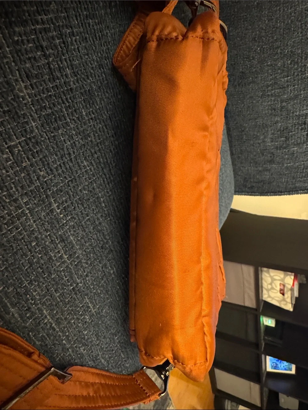 lug Quilted rust Crossbody with Turn-Lock Flap